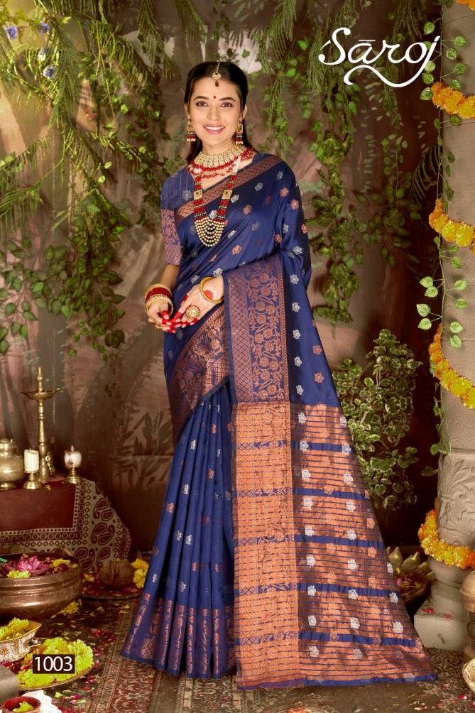 Saraswati 4 By Saroj Soft Silk Designer Sarees Wholesale Clothing Suppliers In India